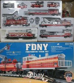 K-Line K-1224 FDNY Firefighter Train Set MP-15 Diesel Locomotive & Freight Cars