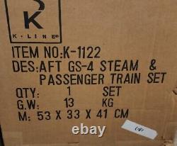 K Line O Scale GS4 Steam Passenger Train Set Locomotive & 15 Cars