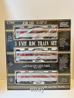 K-Line O Scale Western Pacific 3 Car Budd Diesel RDC Passenger Train Set K-1935