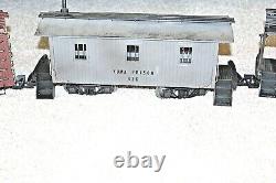 KALAMAZOO D&RGW G SCALE LOCOMOTIVE TRAIN SET With CABOUSE, BOX & PRISON CAR