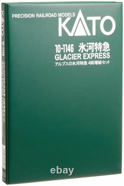 KATO N Gauge Alps' Glacier Express additional 4-Car Set Train Model Car Japan