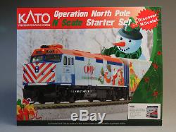 KATO N SCALE 2016 OPERATION NORTH POLE STARTER TRAIN SET oval track 106-0036 NEW
