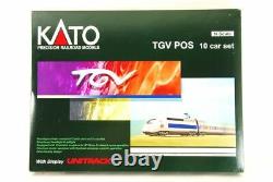 KATO N-Scale K10914-1 #4404 TGV POS 10 Car Set with Display UNITRACK VERY RARE