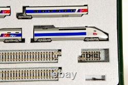 KATO N-Scale K10914-1 #4404 TGV POS 10 Car Set with Display UNITRACK VERY RARE