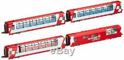 KATO N gauge Alps Glacier Express Add-On 4-Car Set Model Train