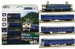 KATO N scale 10-015 EF651000 + 24 Type Gold Band Blue Train 4cars Model Train