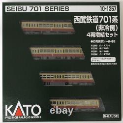 Kato 10-1356+10-1357 Seibu 701 series (No-Aircon) 8Cars Set- N Scale
