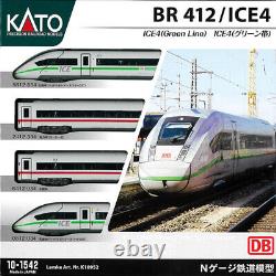 Kato 10-1542+10-1543+10-1544 DB ICE4 leading car green band 12Cars Set N Scale