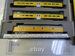 Kato 106-104-dcc, 176-5365-dcc Cnw 400 7 Piece Set E8 A-a & 5 Cars N Scale