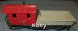 L@@k Lionel Train Set 2035 Loco Bucyrus Erie Crane & Cars Vintage Transformer