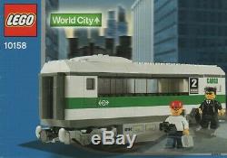 LEGO High Speed Train Locomotive10157(1X) and Train Car 10158 (2X) Rare NIB