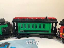 LEGO Train Set 3 Cars Locomotive(10205), Passenger Wagon(10015) Caboose (10014)