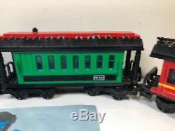 LEGO Train Set 3 Cars Locomotive(10205), Passenger Wagon(10015) Caboose (10014)