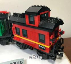 LEGO Train Set 3 Cars Locomotive(10205), Passenger Wagon(10015) Caboose (10014)