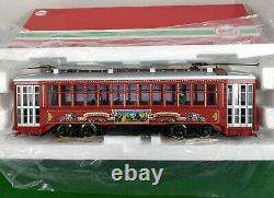LGB 22382 Christmas Seasons Greetings Street Car/Trolley G-Scale Trains NIB RARE