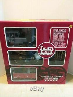 LGB 22401 TRAIN SET LOCOMOTIVE GONDOLA CAR BLACK CABOOSE With EXTRAS