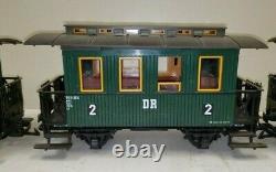 LGB G Scale Rack Drive Train Setup Locomotive 20471, 5 cars, track, bldgs, NIB
