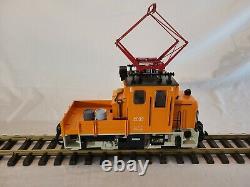 LGB Work Train Set Service Engine 2033 I-beam Car 4050 Spotlight Car 4049