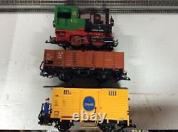 LGB g scale freight train set steam locomotive 0-4-0 #2 box car gondola