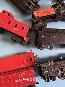 LIONEL 027 SET 12 Locomotive #2018 TRAIN & 6 Cars & Tracks WithControls