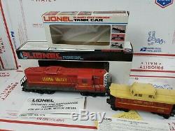 LIONEL DIESEL ENGINE # 8800, LEHIGH VALLEY 0-027 & 9288 Train Car