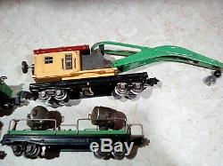 LIONEL PREWAR 226W 193W set 810 820 812 817 WORK TRAIN CARS Ex + As is