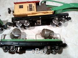 LIONEL PREWAR 226W 193W set 810 820 812 817 WORK TRAIN CARS Ex + As is