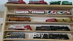 Large collection of ho trains, buildings, people, and cars & accessories