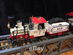 Lgb Circus Passenger Train! Locomotive 2020 Tender 2217/6 & (2) 3125 Open Cars