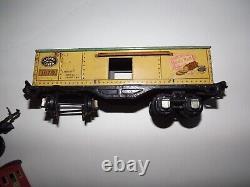 Lionel 027 1688e Engine Train 1940's Set BoxCar, Caboose, Shell Tanker & Coal Car