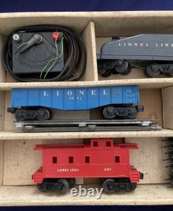 Lionel 19500 Steam Type Freight w Headlight Train Set O Gauge 5 cars Track USA