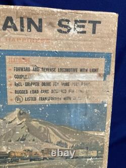 Lionel 19500 Steam Type Freight w Headlight Train Set O Gauge 5 cars Track USA