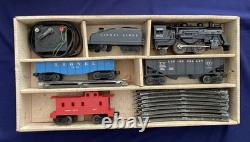 Lionel 19500 Steam Type Freight w Headlight Train Set O Gauge 5 cars Track USA