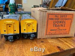 Lionel 2023 Union Pacific Alco Diesel, Boxed, Yellow, 2 Cars, Train Loco 50-51