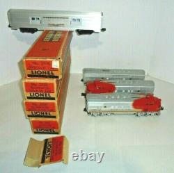 Lionel 2353 Santa Fe Passenger Set Aba And 4 Cars Vintage Postwar O Gauge