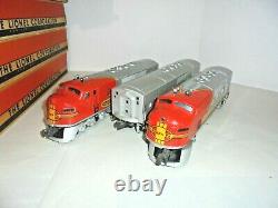 Lionel 2353 Santa Fe Passenger Set Aba And 4 Cars Vintage Postwar O Gauge