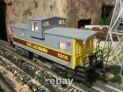 Lionel 6-1451 Set lot Erie Lackawanna Train Set LOCOMOTIVE +5 CARS + CABOOSE