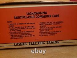 Lionel 6-18304 Lackawanna (2) Multiple-Unit Commuter Cars NEW IN BOX