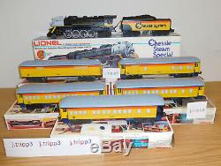 Lionel 6-8003 Chessie Steam Engine Locomotive 5 Car Passenger O Gauge Train Set