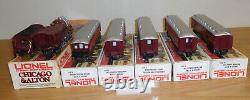 Lionel 6-8101 Chicago & Alton Hudson Locomotive Passenger Cars O Gauge Train Set