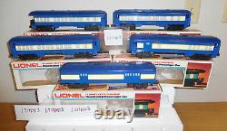 Lionel 6-8801 Blue Comet Cnj Steam Locomotive 5 Car Passenger O Gauge Train Set