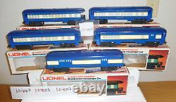 Lionel 6-8801 Blue Comet Cnj Steam Locomotive 5 Car Passenger O Gauge Train Set