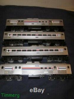 Lionel 6-8868 6-8869 6-8870 6-8871 Amtrak RDC Budd 4 Car Commuter Train Set