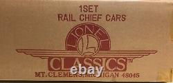 Lionel Classics 6-51201 Rail Chief Cars Unopened in Original box and Shipper