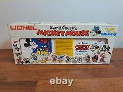 Lionel Disney Mickey Mouse Express Trains 9660, 9661, 9662, 9183 Bundle