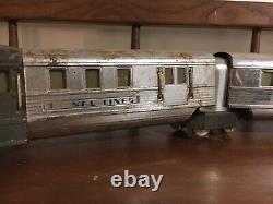 Lionel Flying Yankee Prewar Train Locomotive Passenger Cars 616 617 618 Art Deco