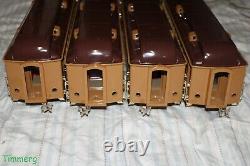 Lionel MTH 408E Standard Gauge Brown State Car 412 413 414 416 Pass Set