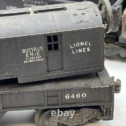 Lionel Model Trains #3469 Tender #2046W Locomotive #6460 Crane Class 250 Lot 3