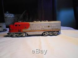 Lionel O Gauge Passenger Train Car Set Santa Fe Engine With 8 Cars See Desc