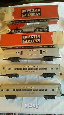 Lionel O Gauge Passenger Train Car Set Santa Fe Engine With 8 Cars See Desc